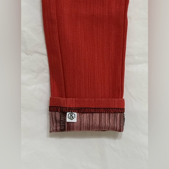 Agnes & Dora Bold Red High Waist Pull-On Leggings - Picture 4 of 6
